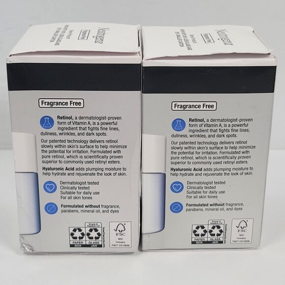 Neutrogena Rapid Wrinkle Repair Retinol Regenerating Cream 1.7 Oz Set of 2 NIB - Picture 2 of 5